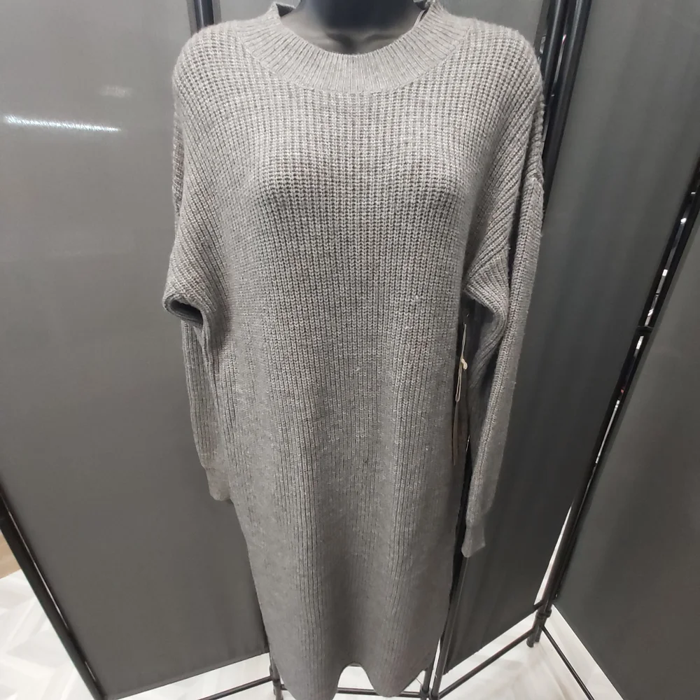 Dreamers by Debut Gray Knit Dress - Picture 4 of 10